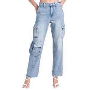 Pistola Bobbie Mid Rise Utility Cargo Jeans